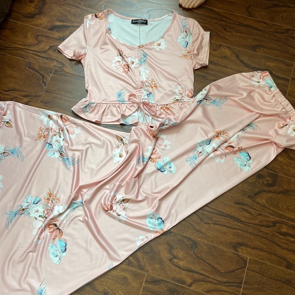 Floral two piece summer set in size M - Picture 5 of 9